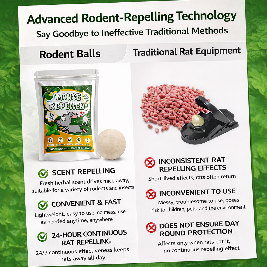 🌿🐭Mopiri™ Natural Essential Oil Rodent Repellent Balls – Plant-Based Mouse Deterrent Paper Balls for Home, Garage & Car (12 Pack)