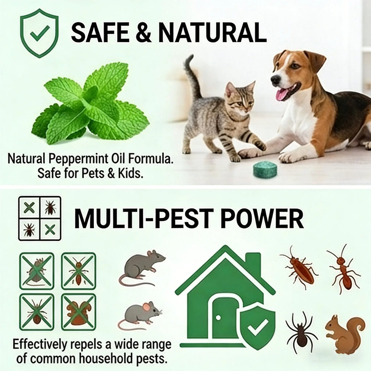 🌿Mopiri™ Natural Peppermint Oil Rodent Repellent Balls (12-Pack)🐭