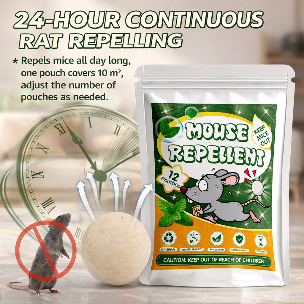 🌿🐭Mopiri™ Natural Essential Oil Rodent Repellent Balls – Plant-Based Mouse Deterrent Paper Balls for Home, Garage & Car (12 Pack)